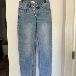 Princess Polly asymmetrical jeans